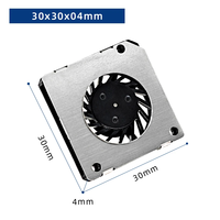 Ventilateur soufflant 5V DC 30x30x04mm avec roulement hydraulique en plastique, durée de vie de 40 000 heures, pour refroidissement PC et imprimante 3D, OEM ODM