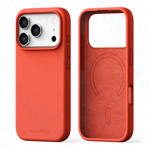 Wintop Đen TPU trong suốt PC trở lại bảng điều khiển cho vòng từ chống sốc vòng ánh sáng trường hợp điện thoại cho 17 loạt chất lỏng - Product Image 4