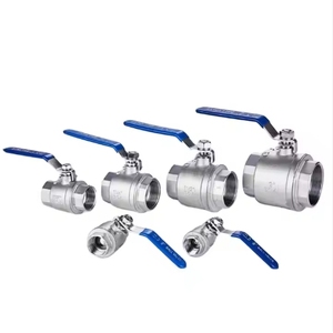FURUI 1000WOG DN8-DN100 Manual Handle SS304 2-Piece Ball Valve Long Width Lock Control BSP NPT Thread Stock Customized OEM