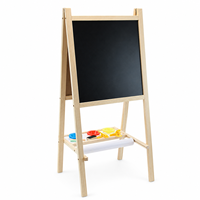 Chevalet en bois pour enfants avec rouleau de papier, en MDF de pin, jouet de dessin durable, 3+ ans, cadeau artistique, logo personnalisé ANNA & BECK