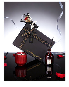 Juego de Regalo LANJO con Vela Aromática de Cera de Soya y Difusor de Varillas con Logotipo Personalizado - Marca Privada - Decoración Navideña, para Bodas y Hogar - Product Image 3