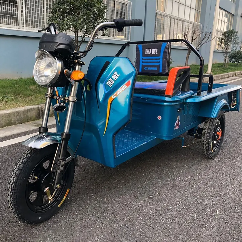 Tricycle électrique Guowei populaire de la Chine adulte ménage pur électrique une voiture multi-usages nouvelle énergie électrique pur tricycle