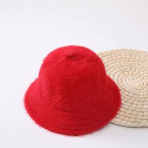 Autumn Winter New Long Rabbit Fur Bucket <b>Hat</b> Thickened Warm Plush Fisherman <b>Hat</b> - Product Image 6