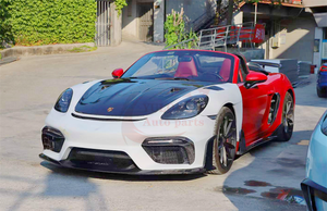 <span class=keywords><strong>Pare</strong></span>-chocs avant semi-carbone de style GT4RS parfaitement rénové pour Porsche 718 Boxster Cayman - Product Image 5