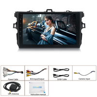 Lecteur radio multimédia 9 pouces, lecteur vidéo GPS Android pour Toyota Corolla 2008 2009 2010 2011 2012 2013