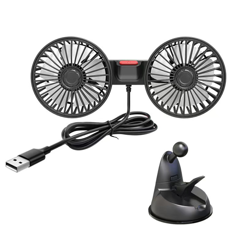 Ventilateur à double tête à ventouse
