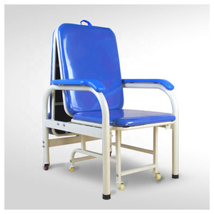 Chaise se pliante simple de soins de <span class=keywords><strong>fauteuil</strong></span> en métal pour des lits d'hôpital de salles d'hôpital - Product Image 4