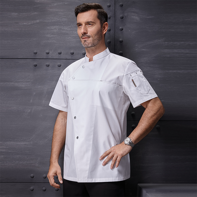 White short-sleeved top