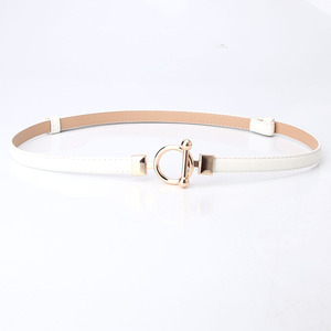 Women Skinny <strong>Belt</strong> Adjustable Thin <strong>Waist</strong> <strong>Belt</strong> Faux Leather Waistband Hook Buckle Ladies Thin <strong>Belt</strong> <strong>for</strong> <strong>Dress</strong> Width 1.4 CM - Product Image 3