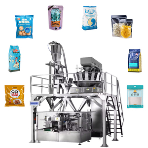 Electric Automatic Pouch Packing Machine for Food Pre-made Zipper Bag with Motor <b>Engine</b> & Bearing New Condition Wood Material - Product Image 4