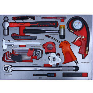 Cassetta degli <span class=keywords><strong>Attrezzi</strong></span> in Ferro Resistente da 352 Pezzi, 7 Cassetti Chiudibili a Chiave, Top in <span class=keywords><strong>Legno</strong></span> Rosso, Carrello Portautensili Personalizzabile per Officina di Riparazione Auto - Product Image 5