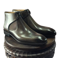 Cie MA04 Bottines Cheville en Cuir Personnalisées à Semelle Extérieure pour Homme, Classiques Faites à la Main avec Couture Blake
