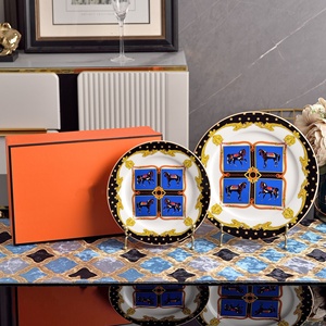 Premium Luxurious Blue Regal Cups Plates <b>Pot</b> Set Freezer Safe Dinnerware Sets for Parties - Product Image 2