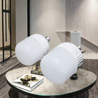 Ampoules LED Matière première 5W 10W 15W 18W 28W 40W 50W 65W PP + AL Lumière AC Power Aluminium E26/E27 pour usage résidentiel domestique 6500K