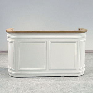Comptoir de réception moderne en bois pour salon de beauté, hôtel, hôpital, salle de sport - Product Image 1