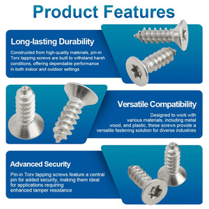 Tornillo Torx Antirrobo de Acero Inoxidable 304, M2, M2.3, M2.6, M3, M4, M5, M6, Sistema Métrico de Seguridad - Product Image 3
