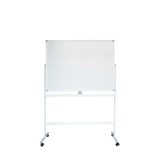 Double-Sided Aluminum Frame Mobile Whiteboard Magnetic Dry Erase White Board with Stand Rolling