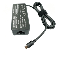 Adaptateur secteur de haute qualité Type-C 65W, chargeur 20V 3.25A compatible avec les ordinateurs portables Lenovo ThinkPad Legion Xiaoxin, USB-C, charge rapide