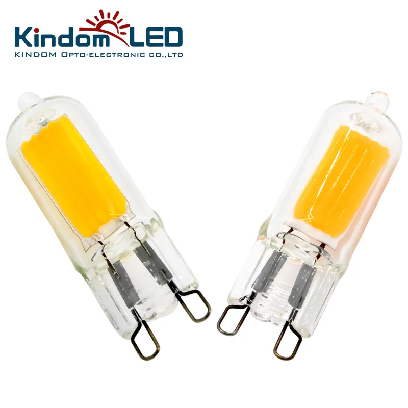 2W 230V 110V G9 lâmpada LED G9 tomada Dimming LED lâmpada de filamento 10W substituição halógena