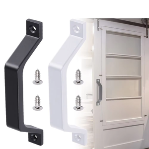 European Entry Modern Design Easy-Mounted Black Barn <b>Door</b> <b>Handle</b> <b>Pull</b> with Powder Coating for Kitchen Cabinets Wardrobe & Drawer - Product Image 4