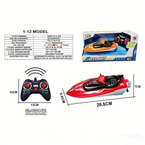Barca <span class=keywords><strong>RC</strong></span> ad Alta Velocità in Scala 1:12, 2.4GHz, 4 Canali |   Motoscafo da Corsa Impermeabile con Telecamera HD 720P |   Pronto all'uso per bambini e adulti - Product Image 4
