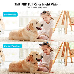 فريد بنقرة واحدة مكالمة مرنة جبل كاميرا لمراقبة الأطفال كامل اللون ليلة كشف الحركة الليلية داخلي مراقبة الطفل كاميرا متحركة - Product Image 4