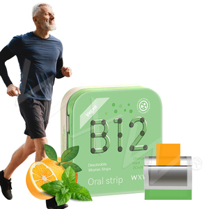 Venta caliente de alta resistencia vitamina B12 tira oral hueso salud e inmunidad aumentar suplemento soluble B12 película caramelo - Product Image 1