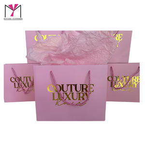 MuYang Custom Luxury Gold Stamp Paperboard Shipping Bag <b>Designed</b> for Hair <b>and</b> Household Products <b>Packaging</b> for Fur Use - Product Image 3