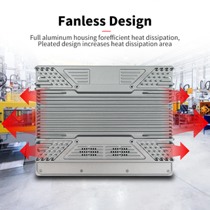 10.4 inch không quạt nhúng điều khiển cảm ứng LVDS Bảng điều khiển công nghiệp PC I7 6500U tất cả trong một máy tính IP65 không thấm nước công nghiệp PC - Product Image 2