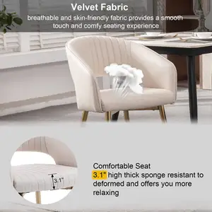 Großhandel Nordic Luxury Yellow Esszimmers tühle Velvet Fabric Restaurant White Chair mit Arm Metall beine
