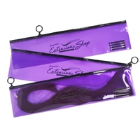 Bolsa de Embalaje de PVC con Logotipo Personalizado en Oferta, Bolsa con Cierre para Trenzas de Cabello, Bolsa con Cierre Hermético para Extensiones de Cabello, Pelucas, Bolsa de Plástico con Cierre Hermético