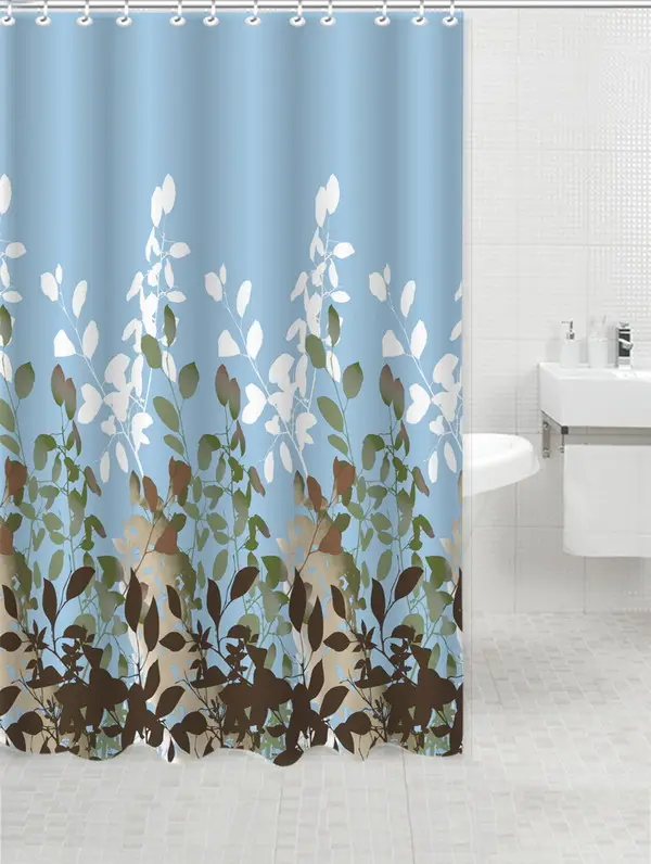 Cortinas de banheiro para decoração, impressão de produtos de tecido de poliéster impermeável