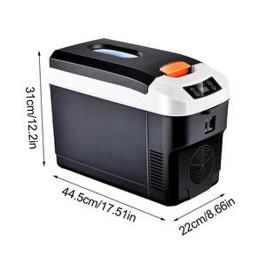 Réfrigérateur de voiture 10L, mini-réfrigérateur pour véhicule et usage domestique, dortoir, camion, double usage chaud/froid, contrôle de la température, affichage numérique - Product Image 4