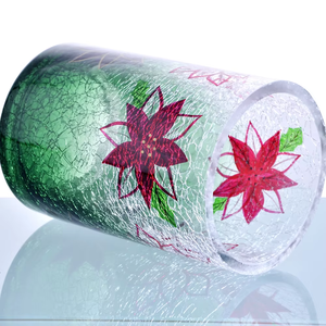 Candelero de cristal clásico, flores de <span class=keywords><strong>hielo</strong></span>, calcomanía de loto, candelabros elegantes, linternas con intrincado diseño de flores de <span class=keywords><strong>hielo</strong></span>, vidrio - Product Image 6