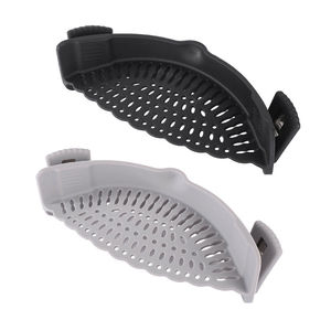 Colador de Silicona para Ollas y Sartenes, Colador Ajustable para Pasta, Carne, Verduras y Frutas, Compatible con Todos los Utensilios, Colador con Clip - Product Image 1