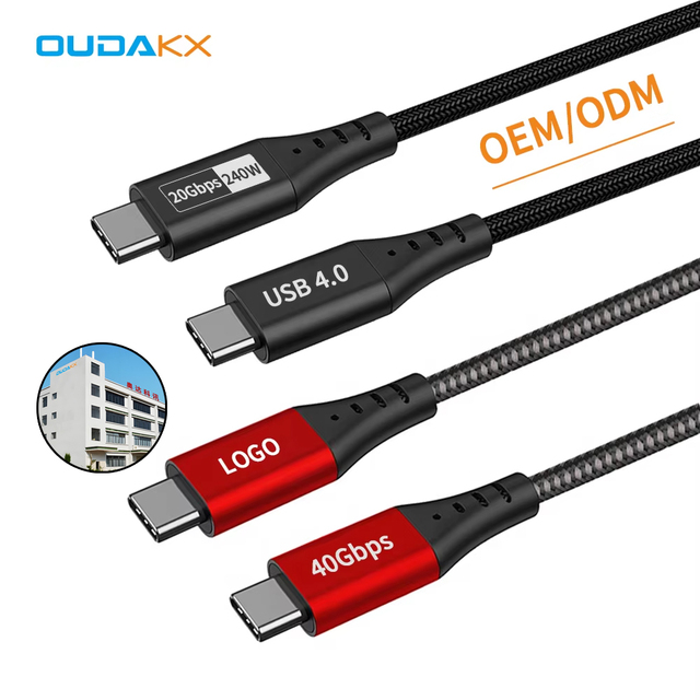 Trending USB4 Cable 240W PD Fast Charging 40Gbps Data Cable CE Certified Type C Cable 8K 60Hz Video Cord for Laptop Monitor PC