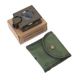 Nhỏ Ngoài Trời Di Động Màu Xanh Lá Cây Không Thấm Nước Cầm Tay Túi Hợp Kim Đa Chức Năng Chính Xác La Bàn Cho Đi Bộ Đường Dài Navigation Thăm Dò - Product Image 4