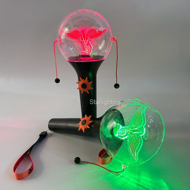 Kpop Concert Events Acrylic Lightstick Army Bomb Custom LOGO Fans Cheering Wireless DMX Controller Glowing LED Light Stick