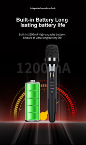 Microphone H20 Dynamique Sans Fil et Filaire Double Mode Haut <span class=keywords><strong>de</strong></span> Gamme avec Effets <span class=keywords><strong>de</strong></span> Réverbération pour le Chant et le <span class=keywords><strong>Streaming</strong></span> en Direct – Carte Son Intégrée - Product Image 6