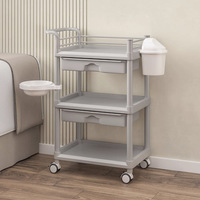 Chariot de rangement mobile professionnel multifonctionnel pour salon de beauté, spa et salle de bain