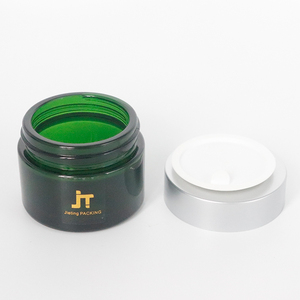 Pot en verre givré coloré de 120 ml (4 oz) pour crème visage et yeux, avec couvercle, idéal pour gommage corporel - Product Image 2