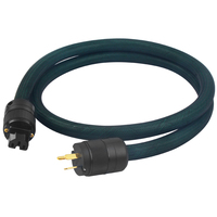 Câble d'alimentation US QINCROWN QC-267 MCINTOSH HIFI Audio en cuivre pur plaqué argent 17MM vert pour amplificateur CD haut-parleur, prise AU