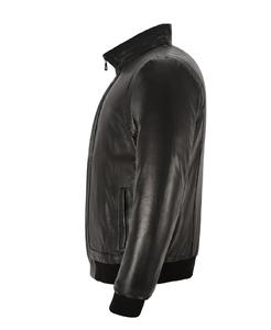 Blouson aviateur pour homme en cuir Nappa noir 100% véritable, style Top Gun, marque privée, OEM/ODM, vente en gros, usine, blouson pilote bomber - Product Image 3