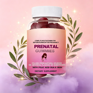 Caramelle Gommose alla Vitamina C OEM ODM con Etichetta Privata |   Gommose vitaminiche prenatali per donne con ferro e acido folico - Product Image 1