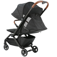 Poussette de luxe de haute qualité à 3 plis en alliage d'aluminium et cadre en tissu, poussette légère pour voyages, utilisation en avion, vente chaude