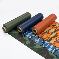 Tissu tricoté en PVC camouflage vert imperméable et résistant à l'huile, respirant et indéchirable pour pantalons de travail d'extérieur