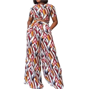 ชุดหลวมของผู้หญิงแขนสั้นลำลองขากว้างแฟชั่นสินค้าใหม่ - Product Image 2