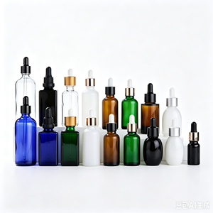 Bouteille compte-gouttes pour huiles essentielles, plusieurs tailles, prix d'usine, en verre transparent, pour sérum liquide et cosmétiques - Product Image 2