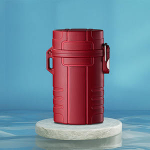 Logo personnalisé étanche créatif électronique en plastique briquet à bobine 20 pièces étui à cigarettes boîte avec USB briquet camouflage - Product Image 5