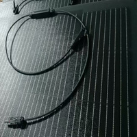 Panneau solaire flexible monocristallin noir marchable 100W pour bateau marin, pont flottant, chaîne du froid